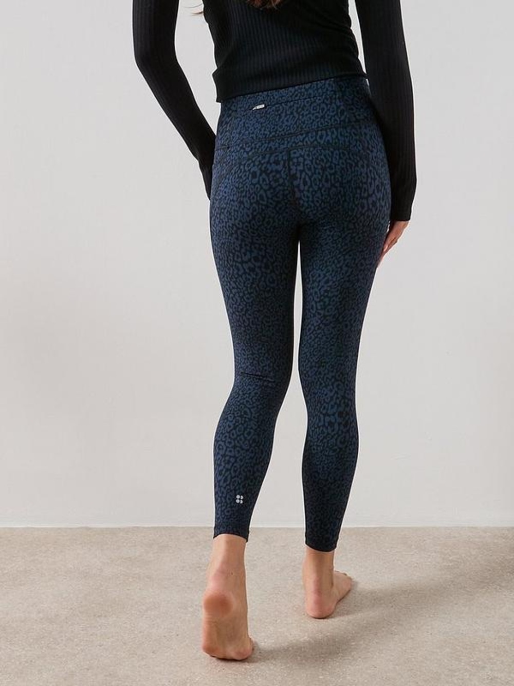 Sweaty Better The Power Leggings in Black/Teal